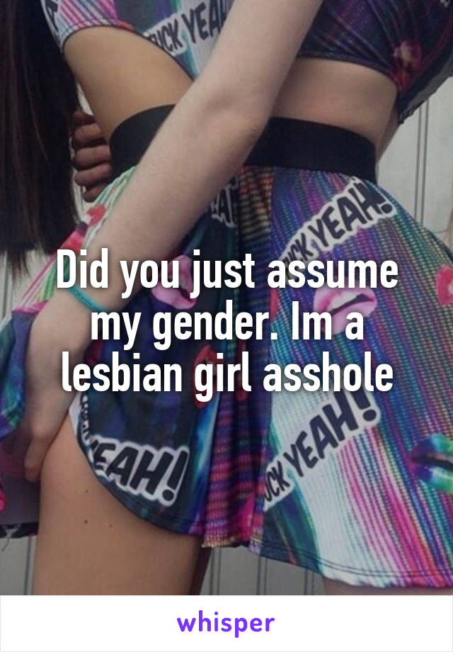 Lesbi Asshole
